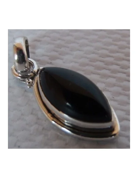Pendentif onyx argent