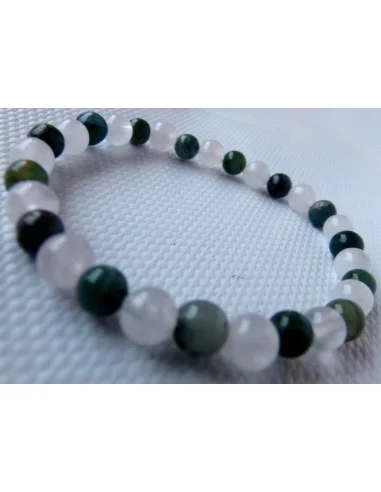 Bracelet Héliotrop, quartz rose