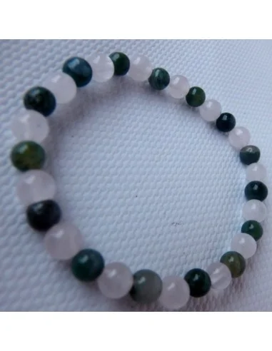 Bracelet Héliotrop, quartz rose