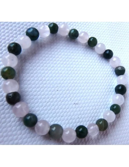 Bracelet Héliotrop, quartz rose