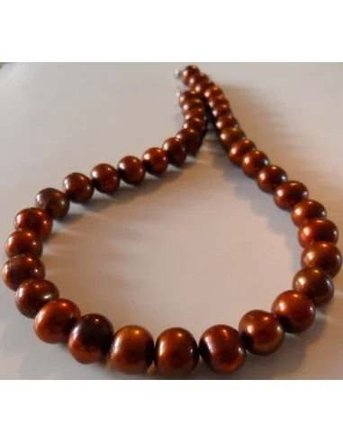 Collier perles dorées