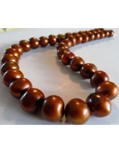 Collier perles dorées