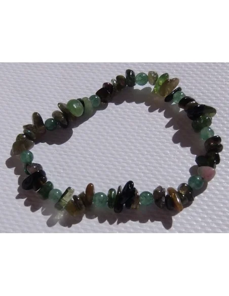Bracelet tourmaines et aventurine Bracelet tourmaines et aventurine