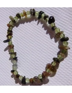 Bracelet péridot et tourmaines
