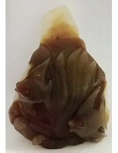 Poissons taillé en pierre 2