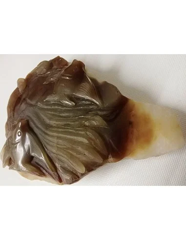 Poissons taillé en pierre