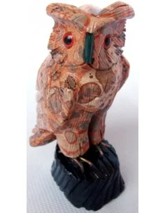 Hibou Kalcolite sur onyx 2
