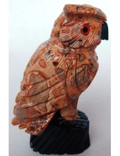 Hibou Kalcolite sur onyx