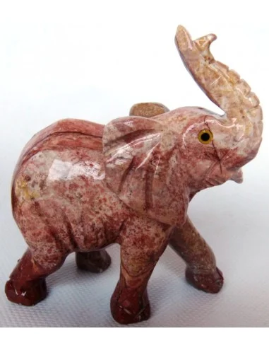 Elephant en pierre steatite 11cm