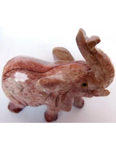 Elephant en pierre steatite 11cm