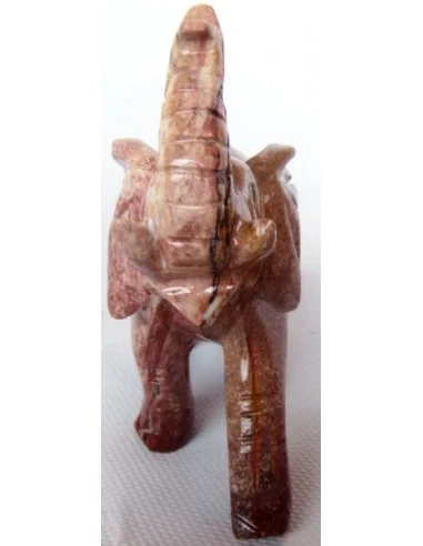 Elephant en pierre steatite 11cm