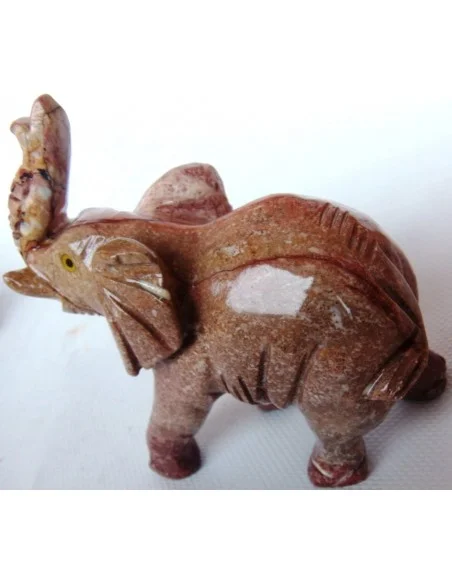 Elephant en pierre steatite 11cm Elephant en pierre steatite 11cm