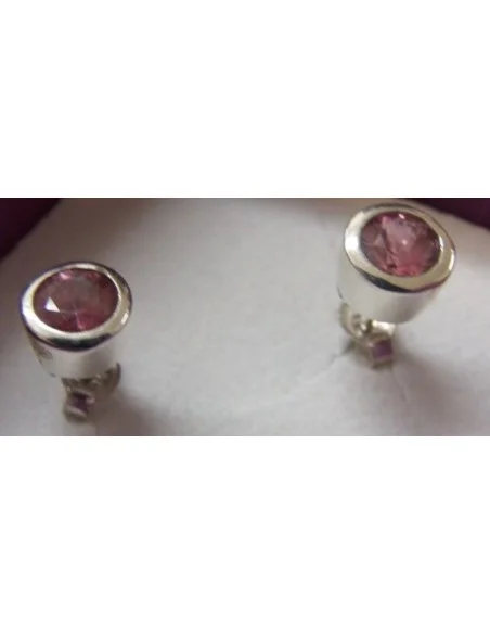 Boucles tourmaline rose Boucles tourmaline rose