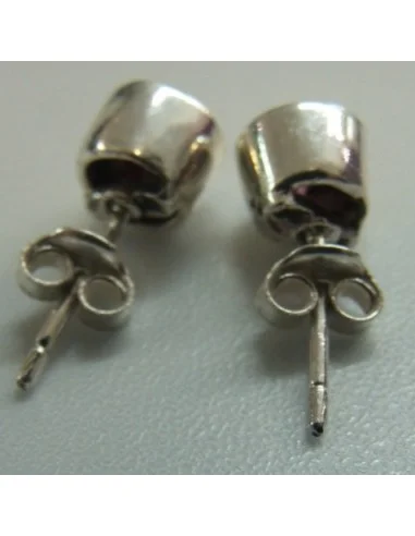 Boucles tourmaline rose