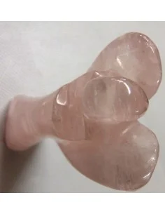 Ange en quartz rose 9cm 2