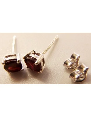 Boucles doreilles en rubelite