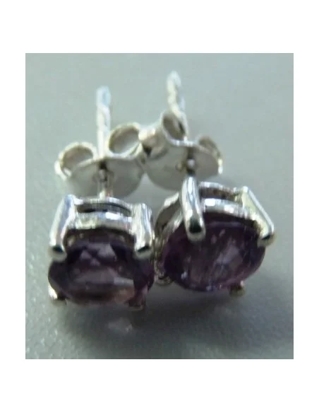 Boucles d'oreilles en tourmaline mauve