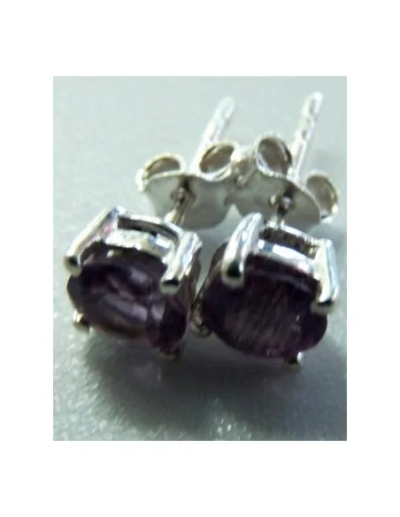 Boucles d'oreilles en tourmaline mauve