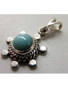 Larimar monté en argent
