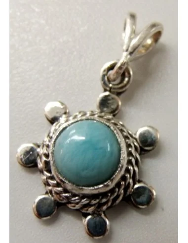 Larimar monté en argent