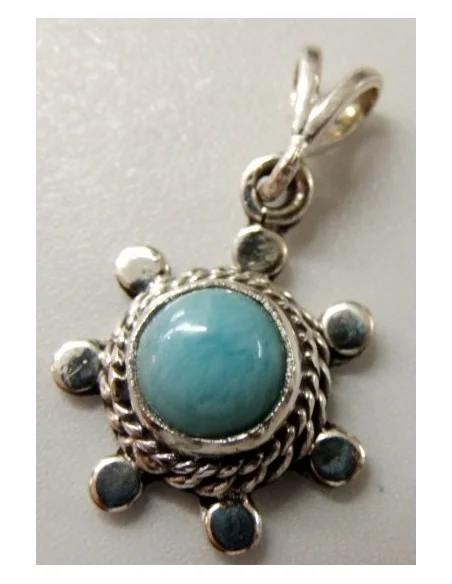 Larimar monté en argent Larimar monté en argent