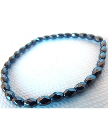 Hématite facetées bracelet