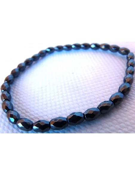 Hématite facetées bracelet