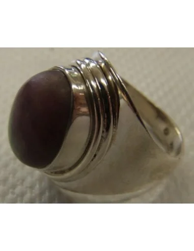 Zoisite aux rubis bague