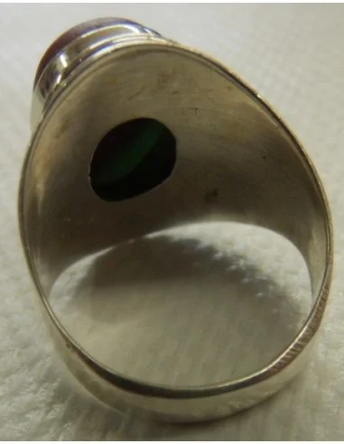 Zoisite aux rubis bague