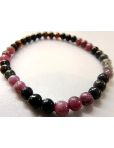 Bracelet tourmalines 5mm