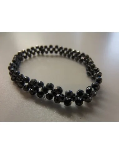 Hématite facettés bracelet 3mm