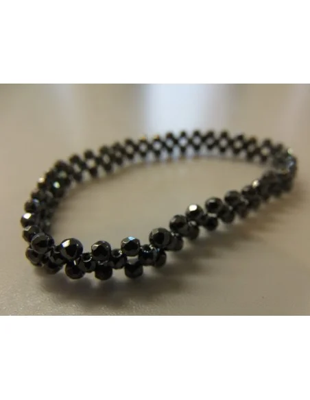 Hématite facettés bracelet 3mm