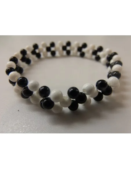 Tourmaline noire magnésite bracelet