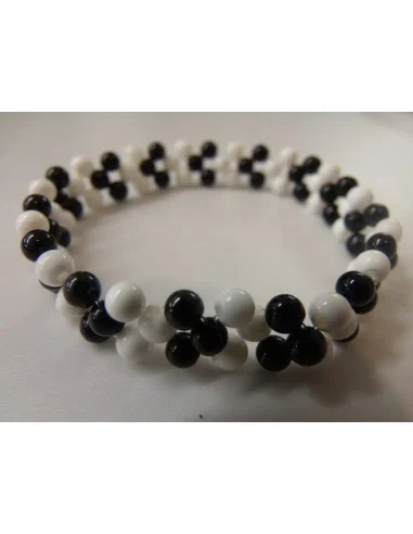 Tourmaline noire magnésite bracelet