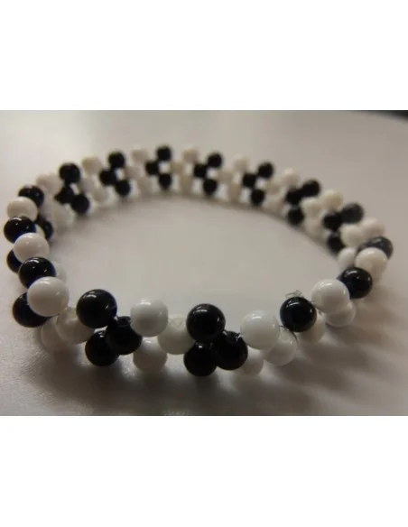 Tourmaline noire magnésite bracelet