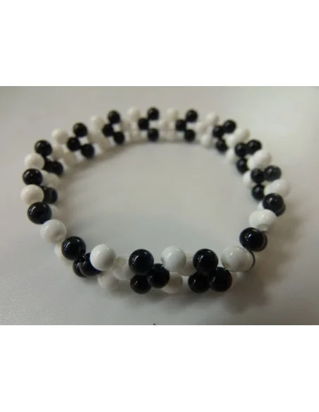 Tourmaline noire magnésite bracelet