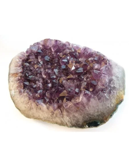 Géode d'amethyste en forme de plateau