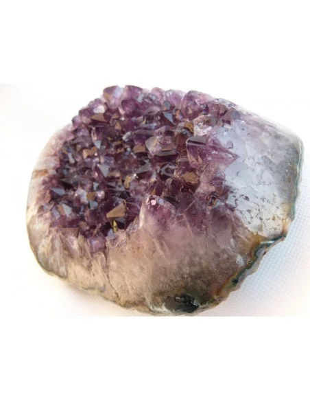 Géode d'amethyste en forme de plateau