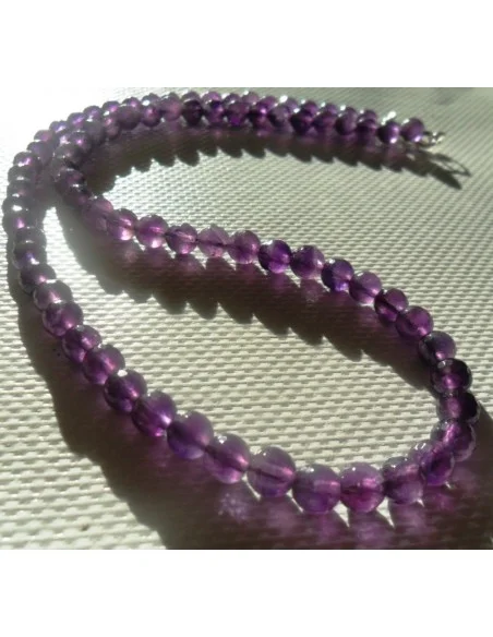 Collier en Amethyste boules 0,5cm