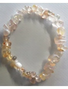 Bracelet calcedoine rose baroque 2