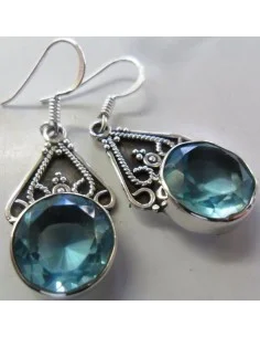 Boucles d'oreilles en topaze