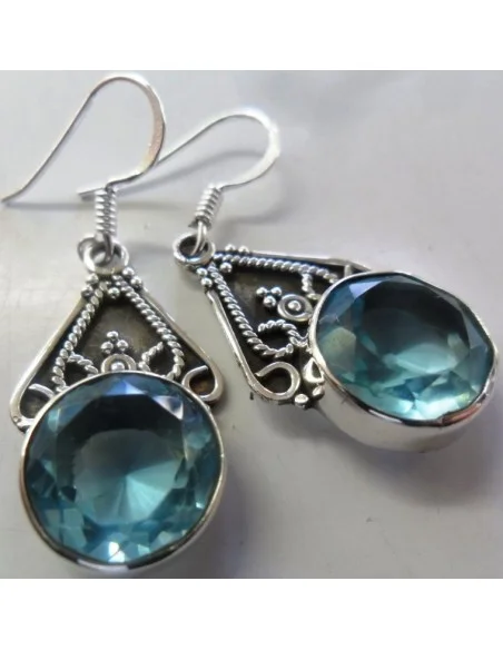 Boucles d'oreilles en topaze