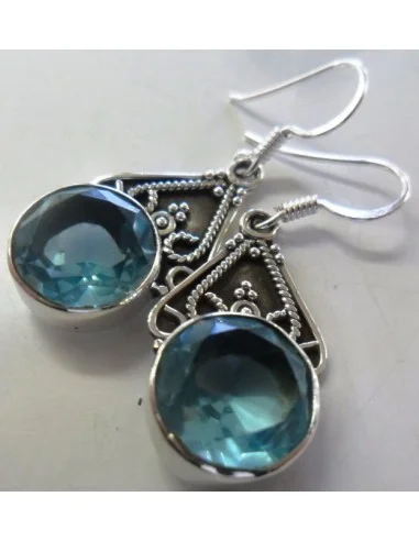 Boucles d'oreilles en topaze