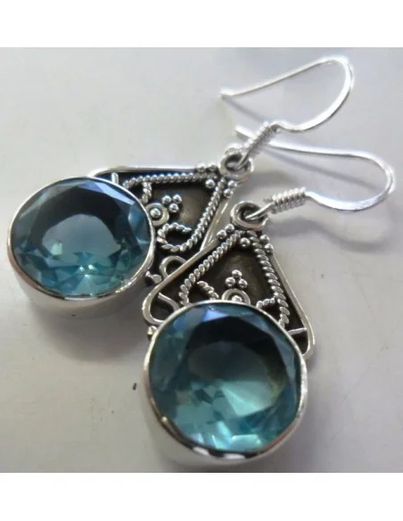 Boucles d'oreilles en topaze