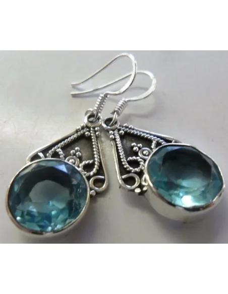 Boucles d'oreilles en topaze