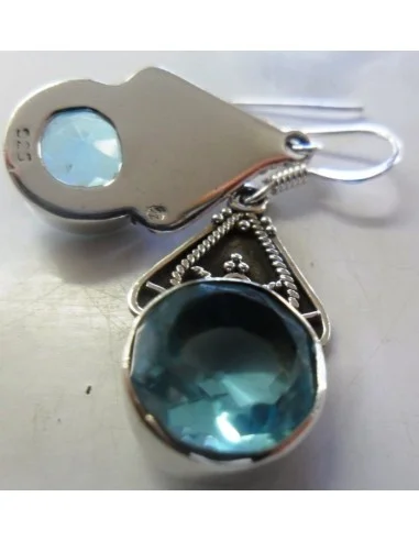 Boucles d'oreilles en topaze