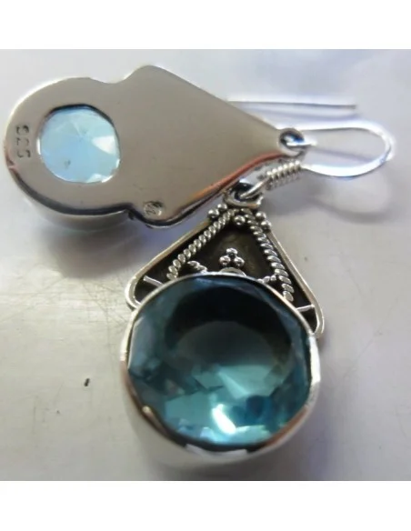 Boucles d'oreilles en topaze