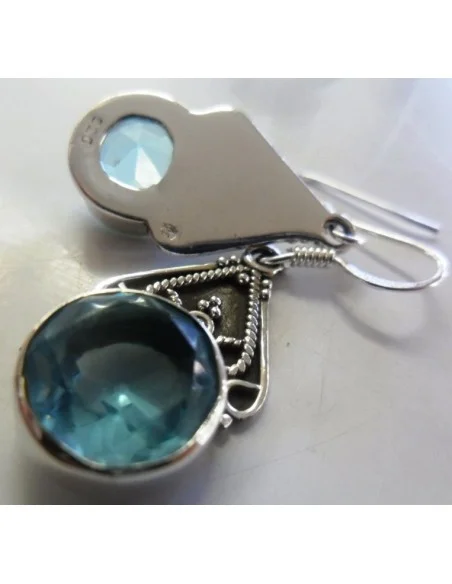 Boucles d'oreilles en topaze