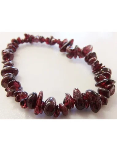 Bracelet grenat rouge baroque