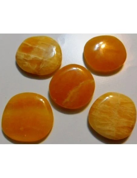 Calcite orange galet Calcite orange galet